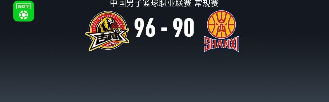 世界杯官网入口-CBA战报：吉林96-90山西，姜伟泽32+4+6